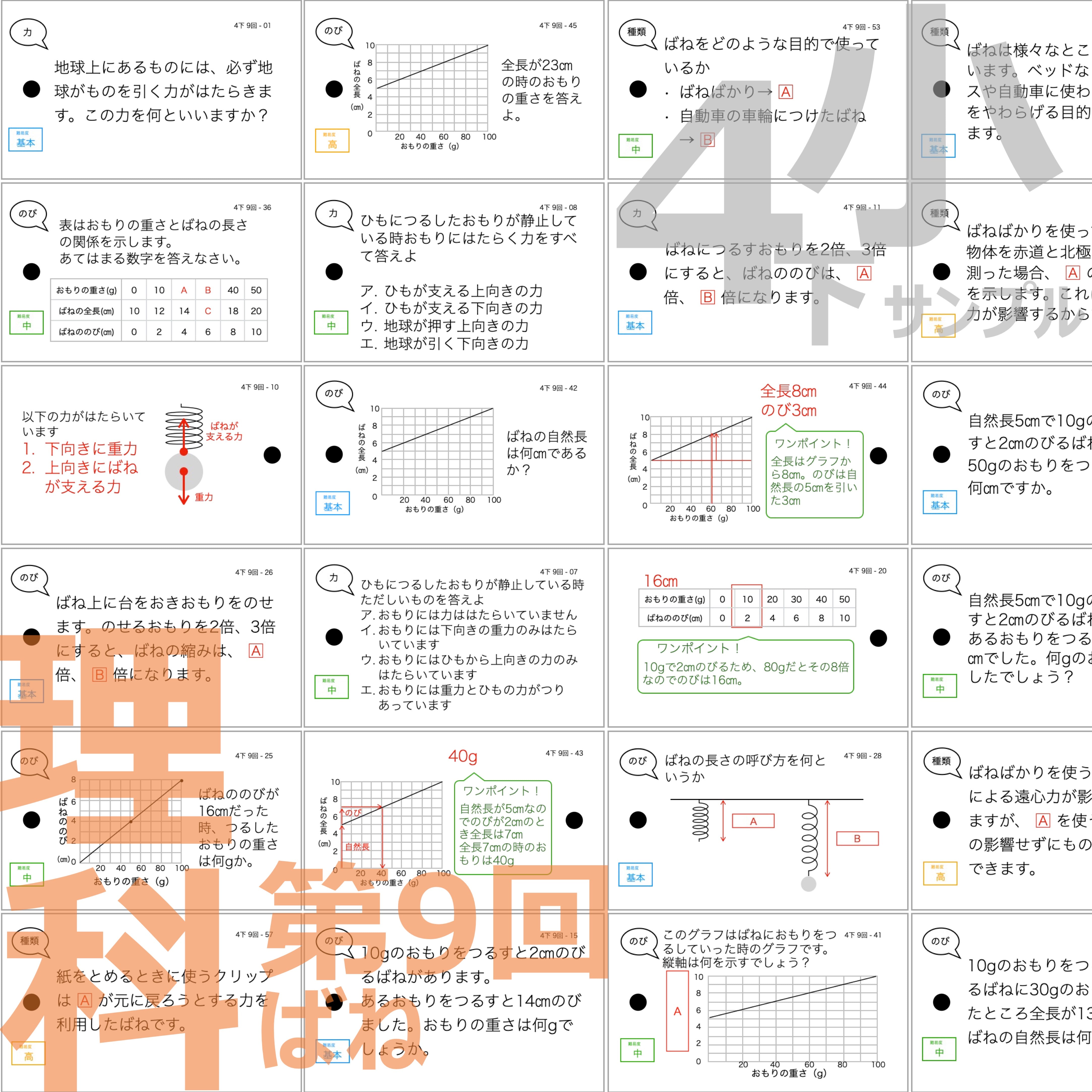 中学受験 暗記カード）4年下 全セット 社会・理科 1-18回 – TT1-Learning 中学受験のお店