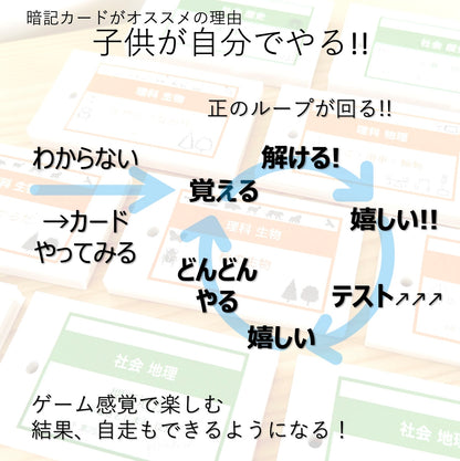 （暗記カード）4年下 国語 1-4回セット