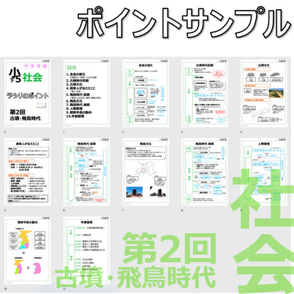 （PDF 予シリのポイント）5年下 社会(歴史) 第2回 古墳・飛鳥 ダウンロードファイル