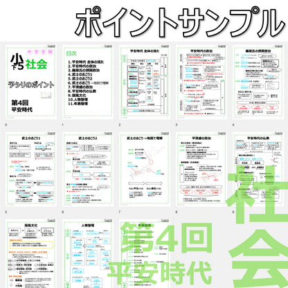 （PDF 予シリのポイント）5年下 社会(歴史) 第4回 平安時代 ダウンロードファイル