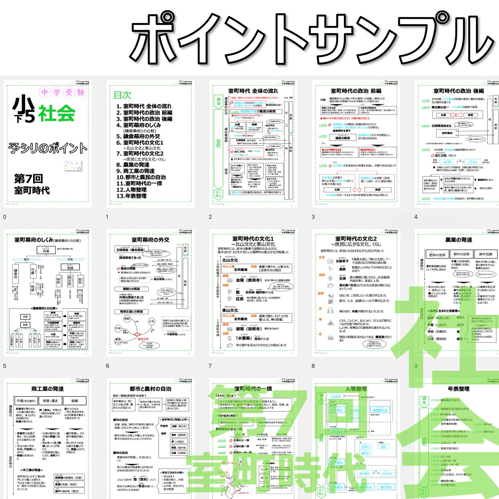 PDF 予シリのポイント）5年下 社会(歴史) 第7回 室町時代 ダウンロード