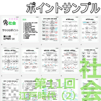 （PDF 予シリのポイント）5年下 社会(歴史) 第11回 江戸時代(2) ダウンロードファイル